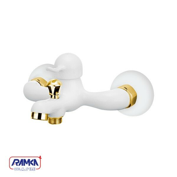 شیر حمام کاویان مدل تیدا سفید طلایی